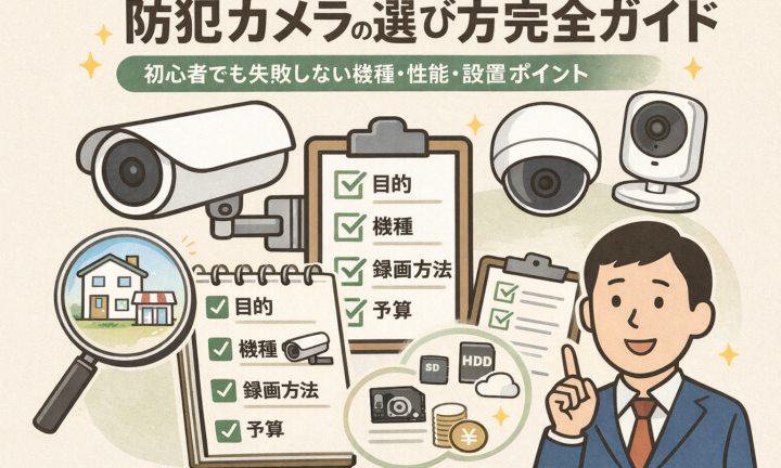 防犯カメラの選び方完全ガイド