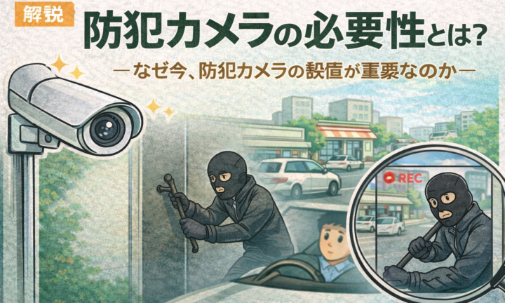 防犯カメラの必要性とは？