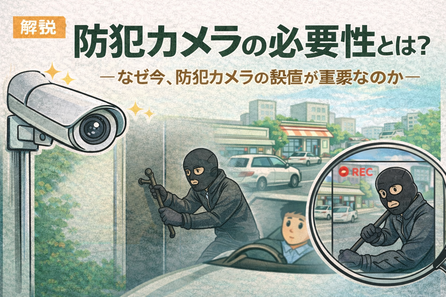 防犯カメラの必要性とは？