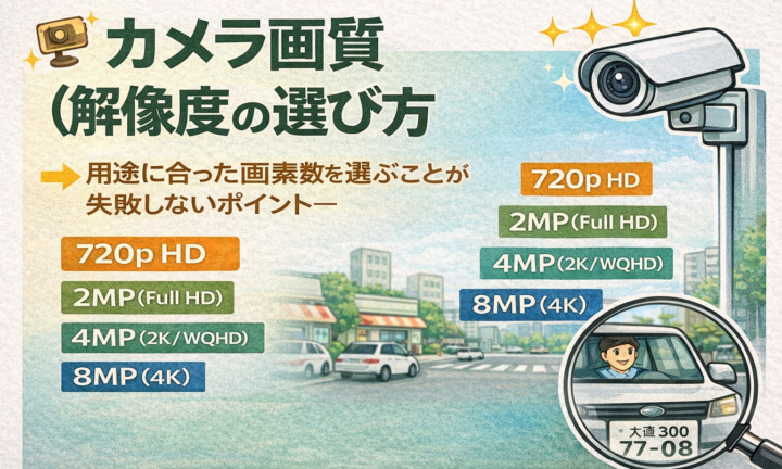 カメラ画質（解像度）の選び方