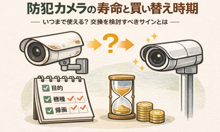 防犯カメラの寿命と買い替え時期