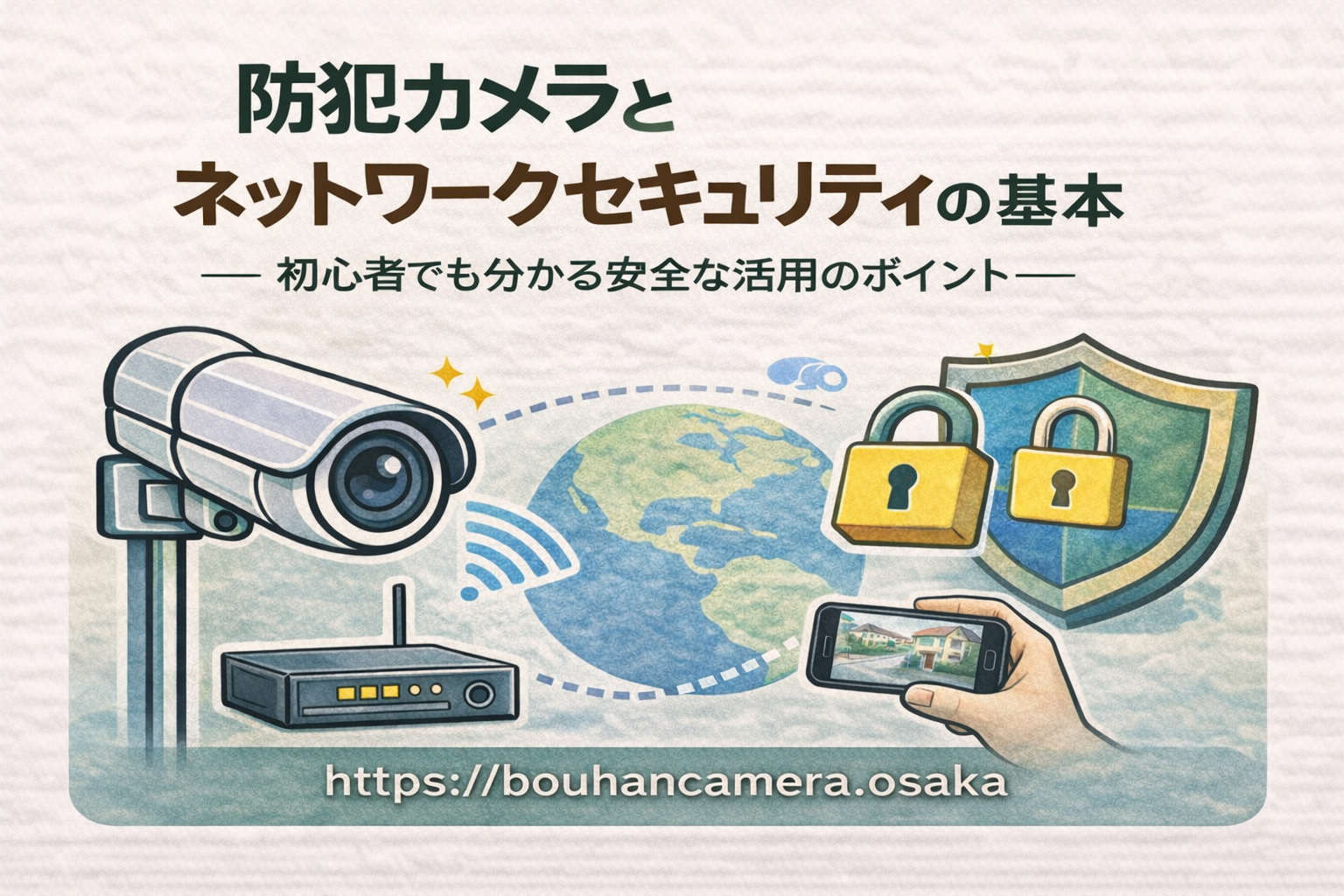 防犯カメラとネットワークセキュリティの基本　　