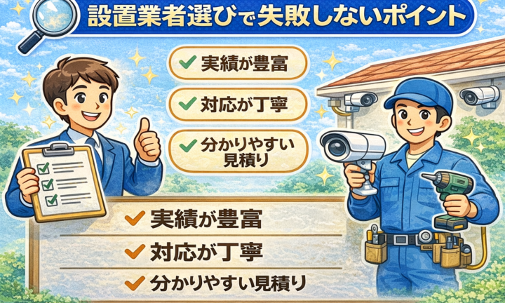 設置業者選びで失敗しないポイント