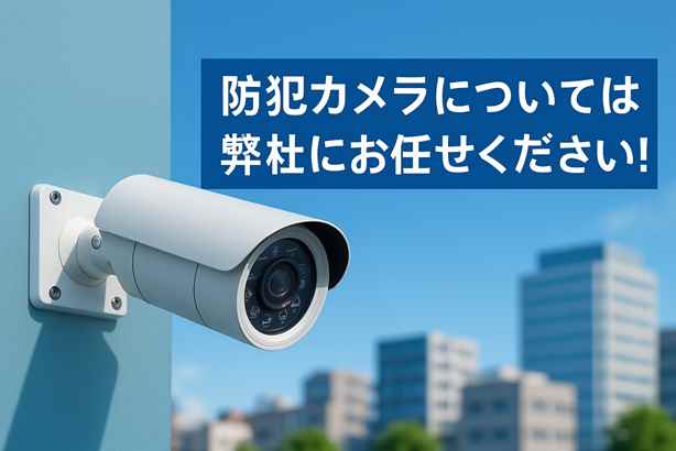 防犯カメラについては弊社にお任せ下さい！