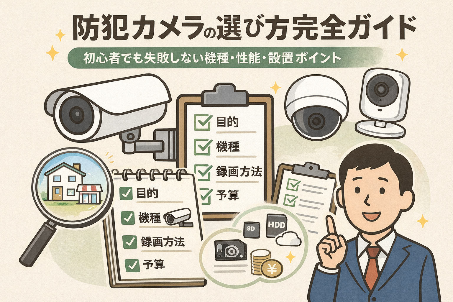 防犯カメラの選び方完全ガイド