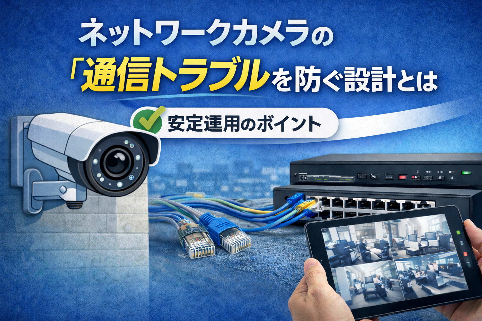 ネットワークカメラの「通信トラブル」を防ぐ設計とは
